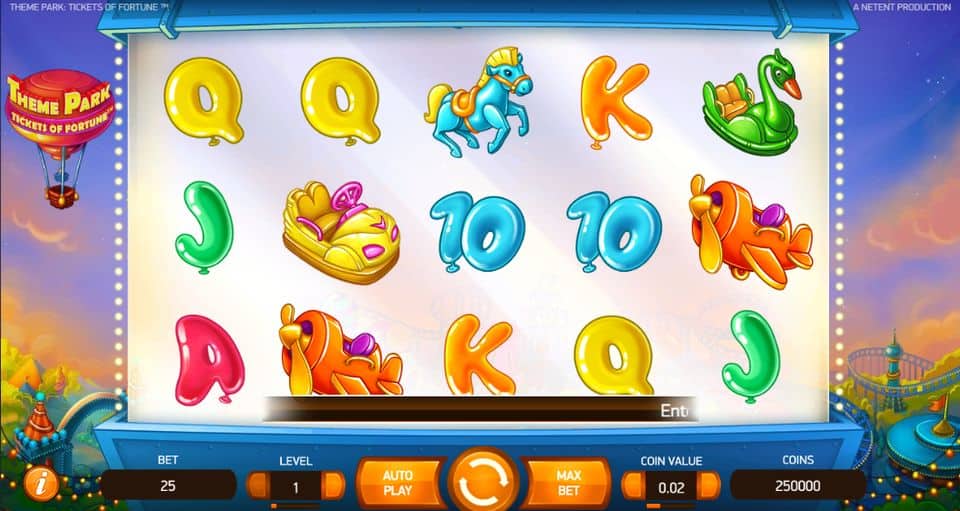 Theme Park Tickets of Fortune Slot Game Free Play at Casino Ireland 01