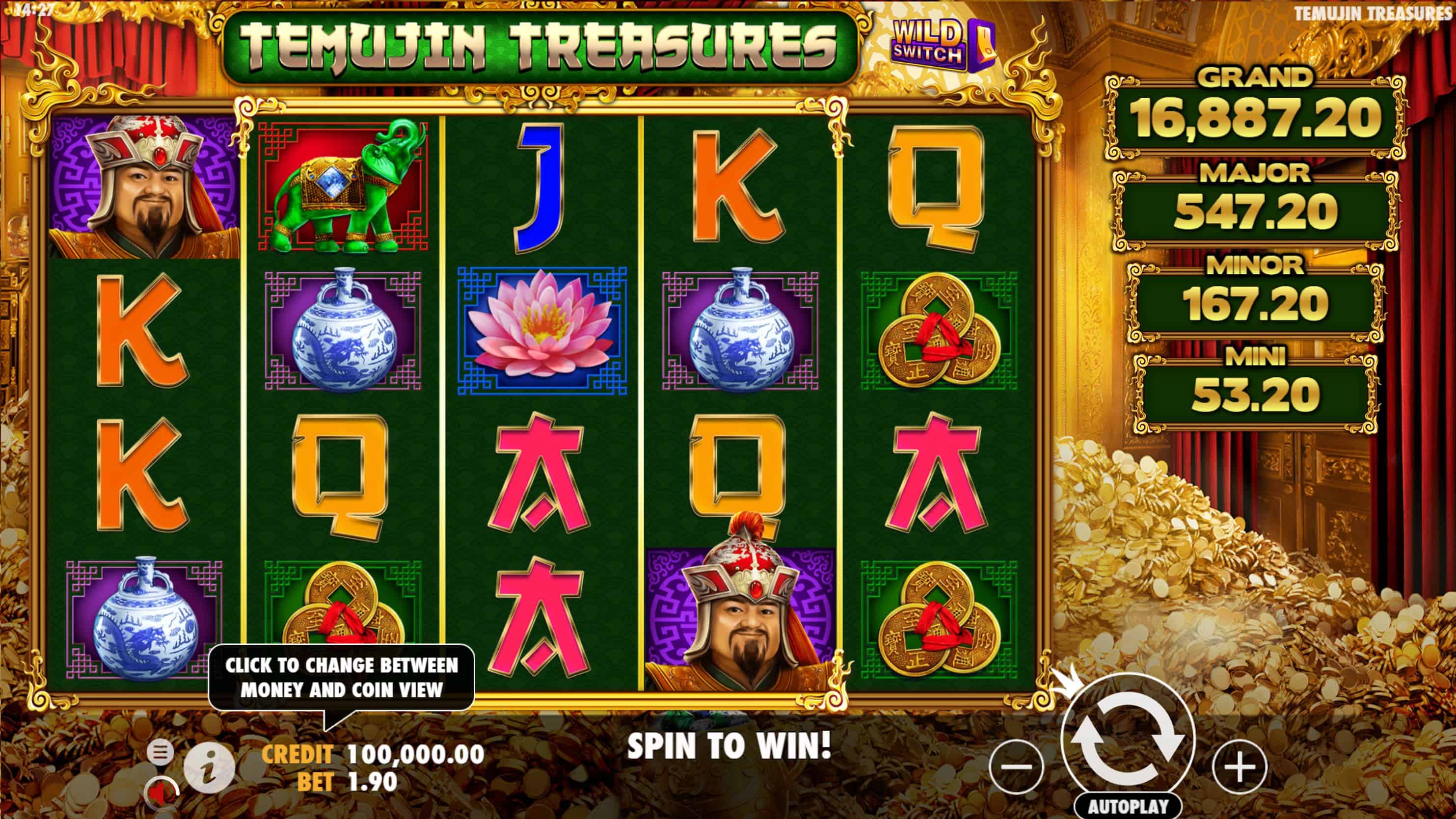 Temujin Treasures Slot Game Free Play at Casino Ireland 01